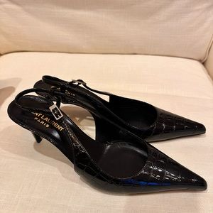 New Yves Saint Laurent Vendome Slingback Pumps Size 8